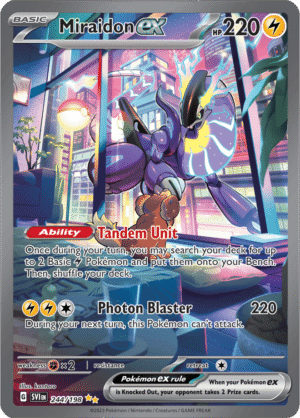 Pokémon TCG Miraidon ex – SVI 244/198 Special Illustration Rare Holo – EN