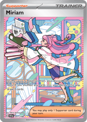 Pokémon TCG Miriam – SVI 251/198 Special Illustration Rare Holo – EN