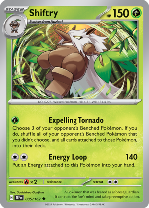 Pokémon TCG Shiftry – TEF 005/162 Uncommon Regular – EN
