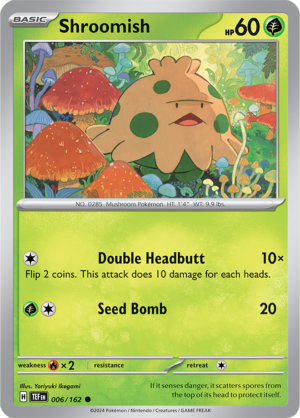 Pokémon TCG Shroomish – TEF 006/162 Common Regular – EN
