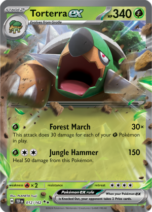 Pokémon TCG Torterra ex – TEF 012/162 Double Rare Holo – EN