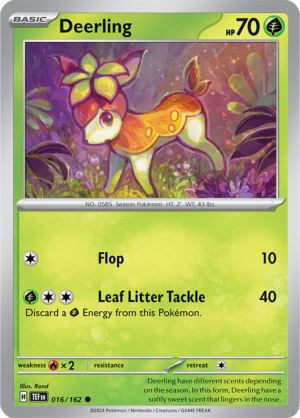 Pokémon TCG Deerling – TEF 016/162 Common Regular – EN