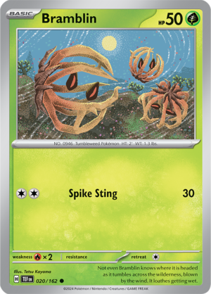 Pokémon TCG Bramblin – TEF 020/162 Common Regular – EN