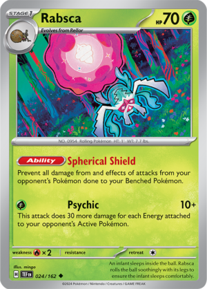 Pokémon TCG Rabsca – TEF 024/162 Uncommon Regular – EN