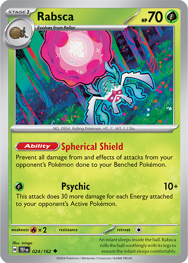 Pokémon TCG Rabsca – TEF 024/162 Uncommon Regular – EN