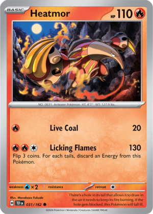 Pokémon TCG Heatmor – TEF 031/162 Common Regular – EN