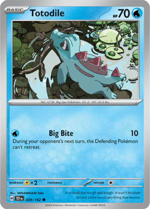 Pokémon TCG Totodile – TEF 039/162 Common Regular – EN
