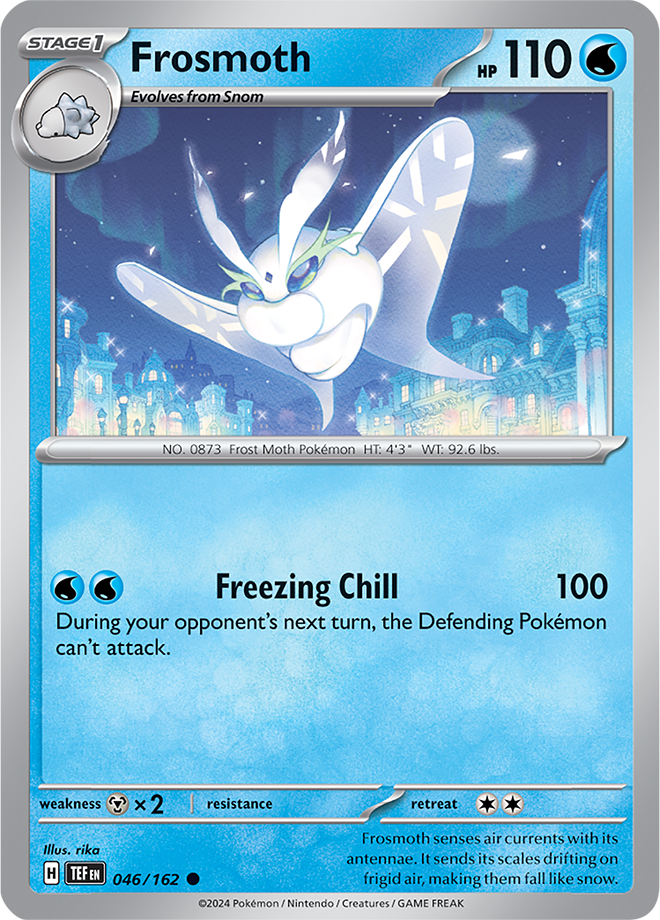 Pokémon TCG Frosmoth – TEF 046/162 Common Regular – EN