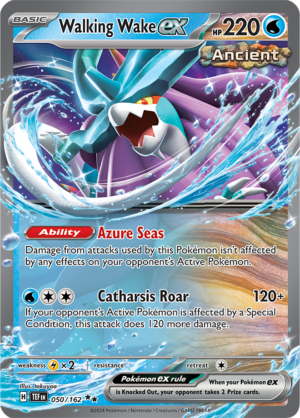 Pokémon TCG Walking Wake ex – TEF 050/162 Double Rare Holo – EN
