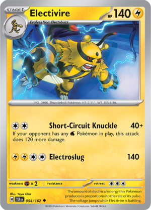 Pokémon TCG Electivire – TEF 054/162 Uncommon Regular – EN