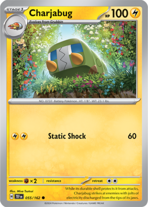 Pokémon TCG Charjabug – TEF 055/162 Common Regular – EN