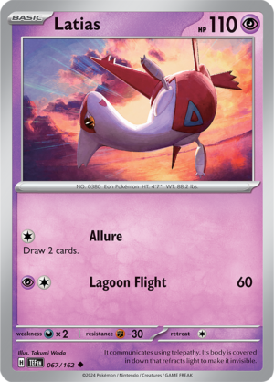 Pokémon TCG Latias – TEF 067/162 Uncommon Regular – EN