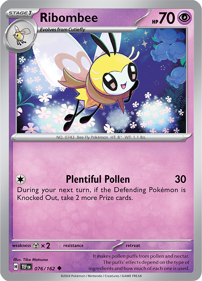 Pokémon TCG Ribombee – TEF 076/162 Uncommon Regular – EN