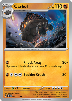 Pokémon TCG Carkol – TEF 094/162 Common Regular – EN