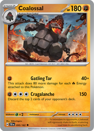 Pokémon TCG Coalossal – TEF 095/162 Uncommon Regular – EN