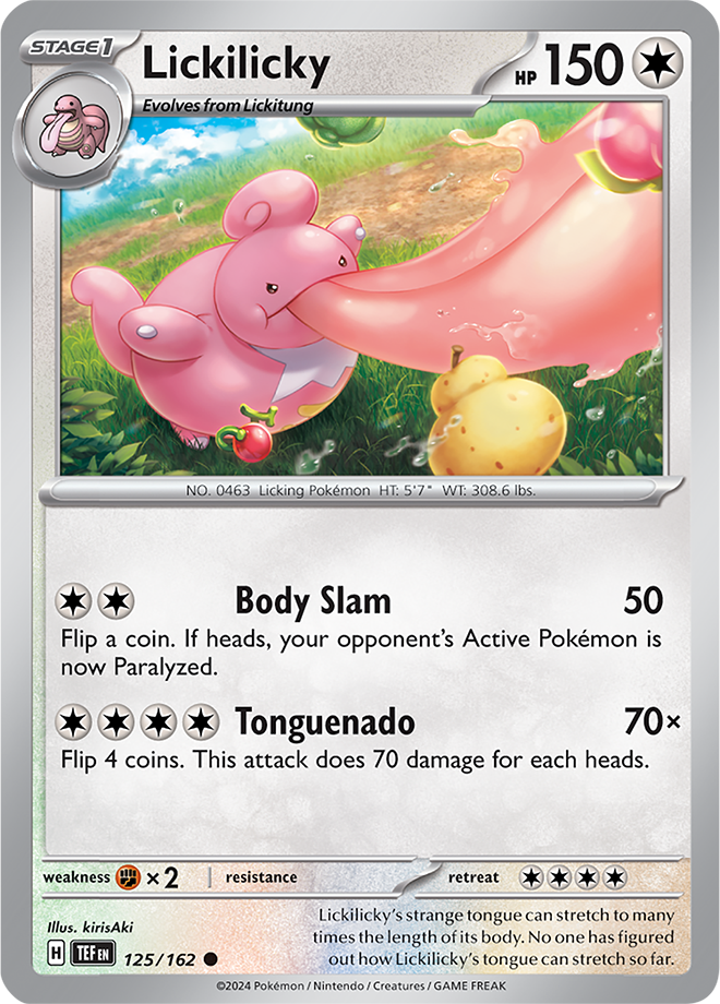 Pokémon TCG Lickilicky – TEF 125/162 Common Regular – EN