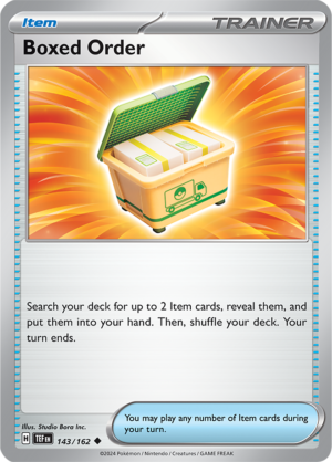 Pokémon TCG Boxed Order – TEF 143/162 Uncommon Reverse Holofoil – EN