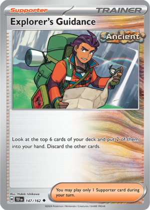 Pokémon TCG Explorer's Guidance – TEF 147/162 Uncommon Reverse Holofoil – EN