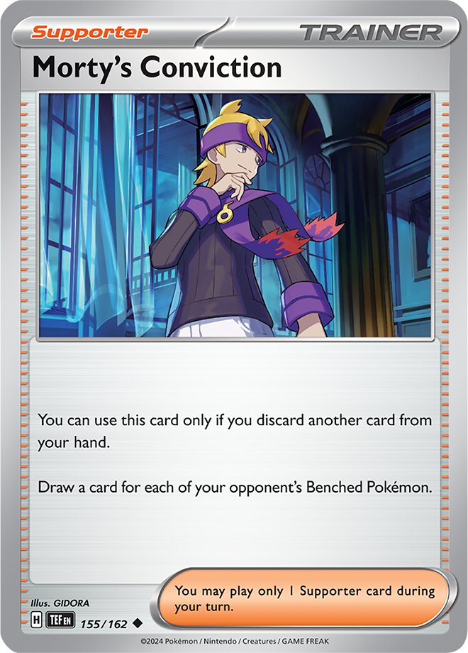 Pokémon TCG Morty's Conviction – TEF 155/162 Uncommon Regular – EN