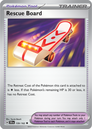 Pokémon TCG Rescue Board – TEF 159/162 Uncommon Reverse Holofoil – EN