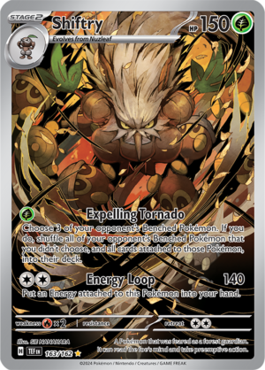 Pokémon TCG Shiftry – TEF 163/162 Illustration Rare Holo – EN