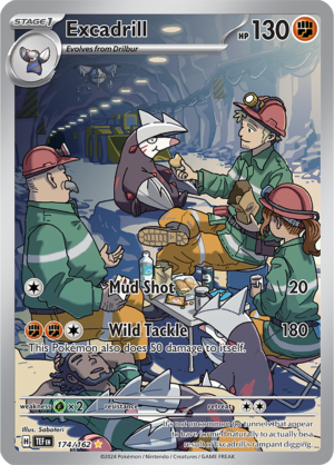 Pokémon TCG Excadrill – TEF 174/162 Illustration Rare Holo – EN
