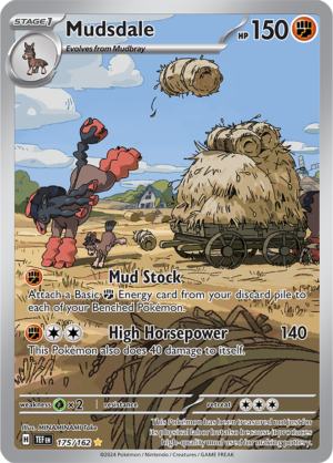 Pokémon TCG Mudsdale – TEF 175/162 Illustration Rare Holo – EN