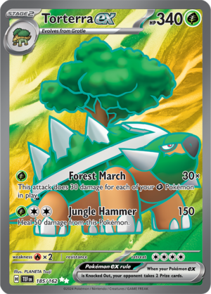 Pokémon TCG Torterra ex – TEF 185/162 Ultra Rare Holo – EN
