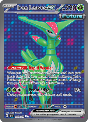 Pokémon TCG Iron Leaves ex – TEF 186/162 Ultra Rare Holo – EN