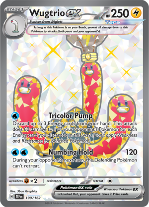 Pokémon TCG Wugtrio ex – TEF 190/162 Ultra Rare Holo – EN