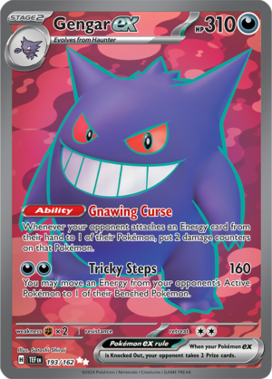 Pokémon TCG Gengar ex – TEF 193/162 Ultra Rare Holo – EN