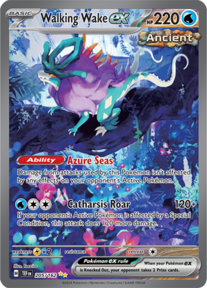 Pokémon TCG Walking Wake ex – TEF 205/162 Special Illustration Rare Holo – EN