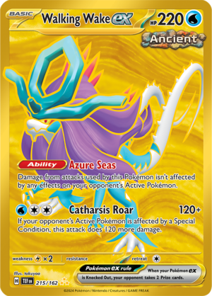 Pokémon TCG Walking Wake ex – TEF 215/162 Hyper Rare Holo – EN