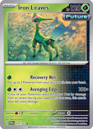 Pokémon TCG Iron Leaves – TWM 019/167 Rare Holo – EN