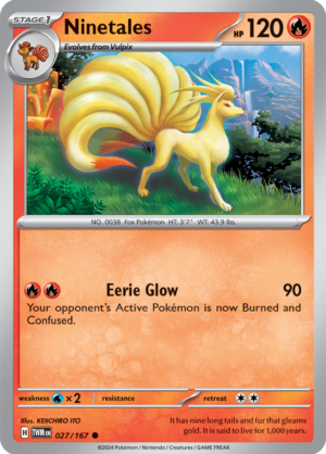 Pokémon TCG Ninetales – TWM 027/167 Common Regular – EN