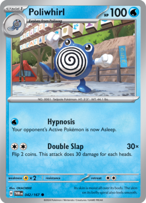 Pokémon TCG Poliwhirl – TWM 042/167 Common Regular – EN