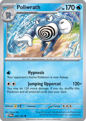 Pokémon TCG Poliwrath – TWM 043/167 Uncommon Regular – EN