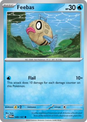 Pokémon TCG Feebas – TWM 049/167 Common Regular – EN