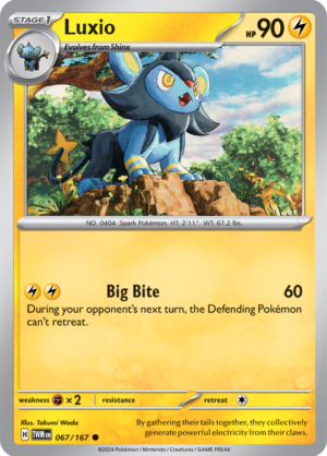 Pokémon TCG Luxio – TWM 067/167 Common Regular – EN