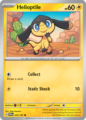 Pokémon TCG Helioptile – TWM 070/167 Common Regular – EN