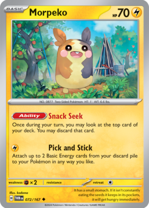 Pokémon TCG Morpeko – TWM 072/167 Uncommon Regular – EN