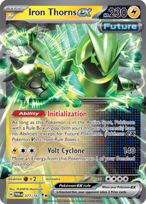 Pokémon TCG Iron Thorns ex – TWM 077/167 Double Rare Holo – EN