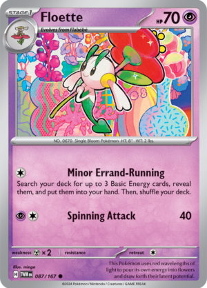Pokémon TCG Floette – TWM 087/167 Common Regular – EN