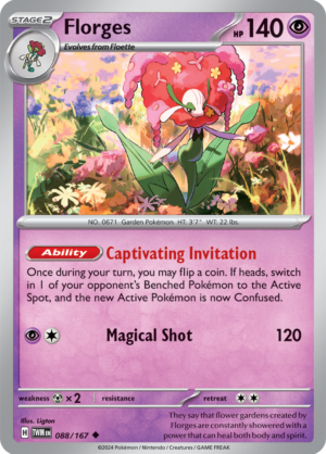 Pokémon TCG Florges – TWM 088/167 Uncommon Regular – EN