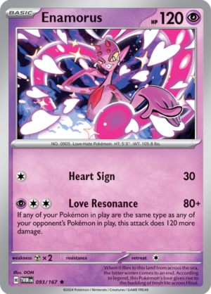 Pokémon TCG Enamorus – TWM 093/167 Rare Holo – EN