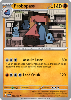 Pokémon TCG Probopass – TWM 102/167 Uncommon Regular – EN