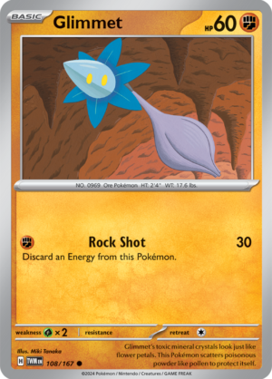 Pokémon TCG Glimmet – TWM 108/167 Common Regular – EN