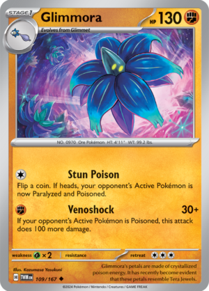 Pokémon TCG Glimmora – TWM 109/167 Uncommon Regular – EN