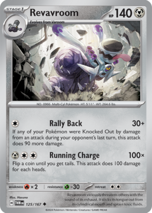 Pokémon TCG Revavroom – TWM 125/167 Uncommon Regular – EN