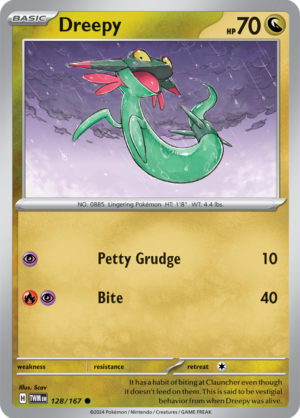 Pokémon TCG Dreepy – TWM 128/167 Common Regular – EN